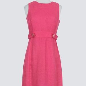 Tory Burch button waist pink dress